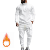 Mens 2pc sweatsuit with zipper