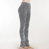 Block Stripes High Waist Pants