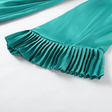 One-shoulder Ruffle Hem Dress