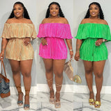 Off Shoulder Casual Set 2pc