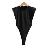 Padded Shoulder Bodysuit