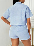 Striped 2pc Short Set