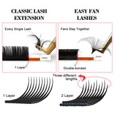 Individual Eyelash Extension Faux Mink Eyelashes Soft Natural Lash
