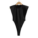 Padded Shoulder Bodysuit