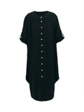 Single Row Button Dress- PS