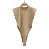 Padded Shoulder Bodysuit
