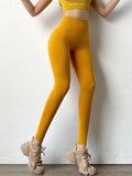 Seamless Elastic Knit Leggings - Fitness