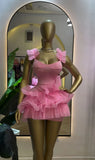 Ruffled U-Neck Sleeveless Dress