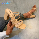 Rivet High Heel Open Toe Sandal