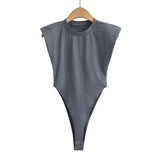 Padded Shoulder Bodysuit