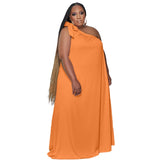 Irregular Loose Maxi Dress-PS