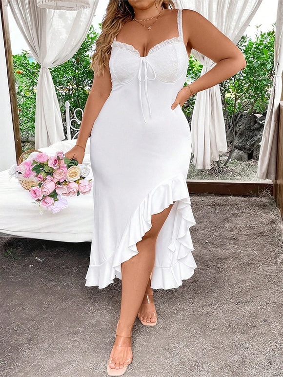 Spaghetti Strap Dress Sling V Neck- PS