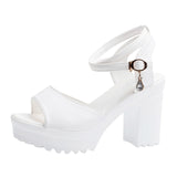 Fish Mouth Platform High Heels Wedge Sandal