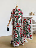 Boho Caftan Dress With Scarf