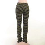 Block Stripes High Waist Pants