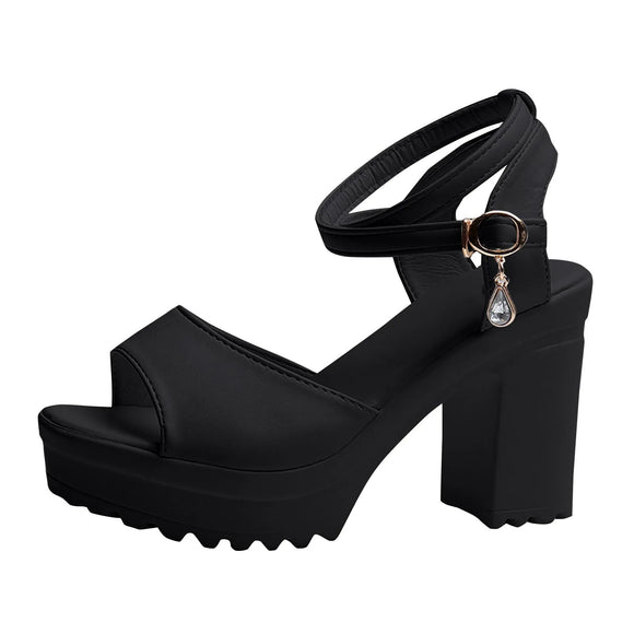 Fish Mouth Platform High Heels Wedge Sandal