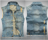 Ripped Denim Vests