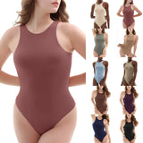 Tummy Control Racerback Seamless Bodysuit Top- PS
