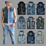 Ripped Denim Vests