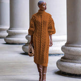 Turtleneck Sweater Dress