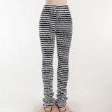Block Stripes High Waist Pants