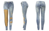 Big Hollow Out Hole Chain Jeans