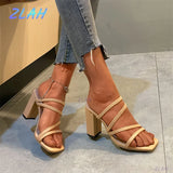 Rivet High Heel Open Toe Sandal