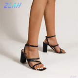 Rivet High Heel Open Toe Sandal