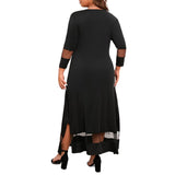 Long Sleeve Loose Comfy Long Dress with Pockets-PS