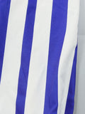 Deep V Neck Striped Long Sleeve T-Shirt Dress- PS