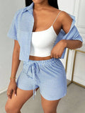 Striped 2pc Short Set