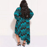 Long Sleeve Irregular Dress-PS