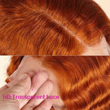 Ginger Body Wave 13x4 Lace Front Wig Pre Plucked