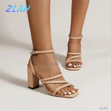 Rivet High Heel Open Toe Sandal