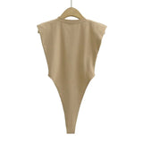 Padded Shoulder Bodysuit