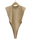 Padded Shoulder Bodysuit