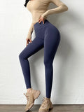 Seamless Elastic Knit Leggings - Fitness