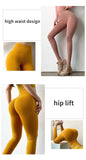 Seamless Elastic Knit Leggings - Fitness