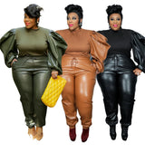 2PC Puff Sleeve Set-PS