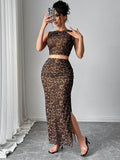 2pc Leopard-Print Set