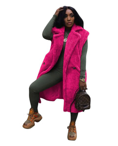 Plush Long Cardigan Jacket