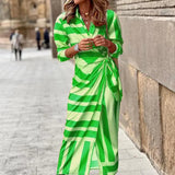 Print Wrap Dress- PS