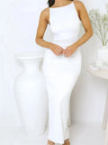 Long Sleeveless Slim Dress