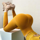Seamless Elastic Knit Leggings - Fitness