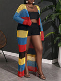 Color-Block Crochet Cardigan