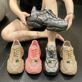 Platform Rhinestone Sneakers