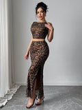 2pc Leopard-Print Set