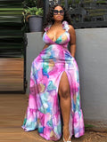 Maxi Summer Long Dress with Slit- PS