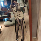 Crystal Glitter Up Thigh High Stockings Lingerie