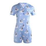 Deep V-Neck Bodycon Pajamas XL